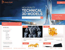 Tablet Screenshot of pixelport.com